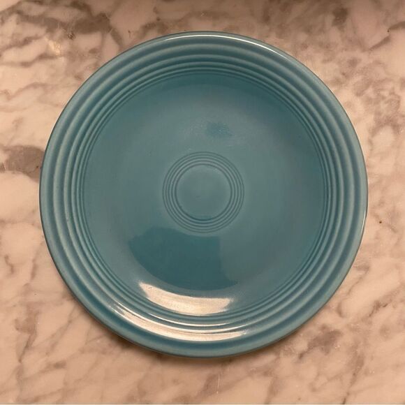 Vintage Mid-Century MCM Fiestaware Fiesta Turquoise Bread Plate - Picture 1 of 2